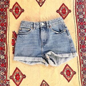ASOS denim high waisted shorts size 4